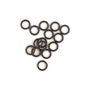 Žiedeliai Fox EDGES™ Kuro Coated Rig Rings - 2.5mm Small