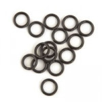 Žiedeliai Fox EDGES™ Kuro Coated Rig Rings - 2.5mm Small