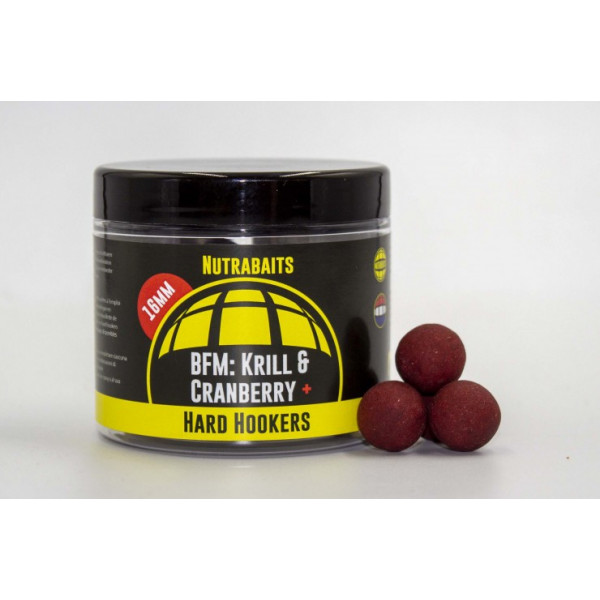 Boiliai Nutrabaits HARD HOOKERS BFM Krill & Cranberry