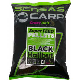 Sensas Paletes Pellet Super Feed Black Hiibut 700 g