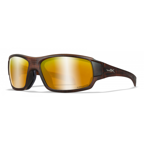 Glasses Wiley X WX Breach Captivate Bronze Mirror Matte Hickory