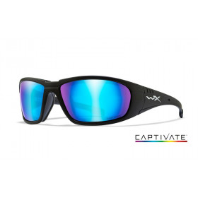 Akiniai Wiley X BOSS Captivate Blue Mirror Matte Black Frame