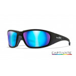 Akiniai Wiley X BOSS Captivate Blue Mirror Matte Black Frame