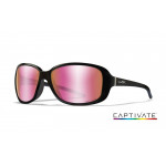 Glasses Wiley X AFFINITY Captivate Rose Gold Gloss Black Frame