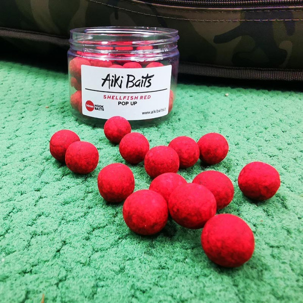 Boiliai Aiki Baits Baits Shellfish Red Pop Ups