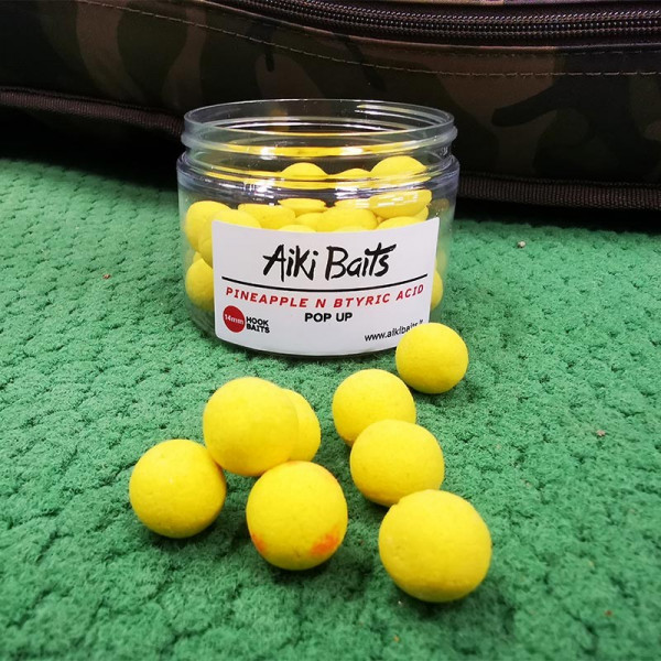 Boiliai Aiki Baits Pineapple N' Buttyric Pop Ups 14mm