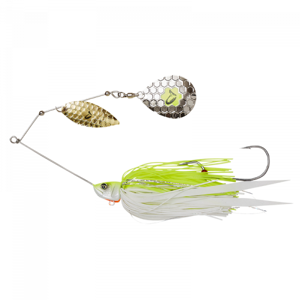 Twisted Savage Gear DaBush Spinner Bait Żółty Biały Srebrny