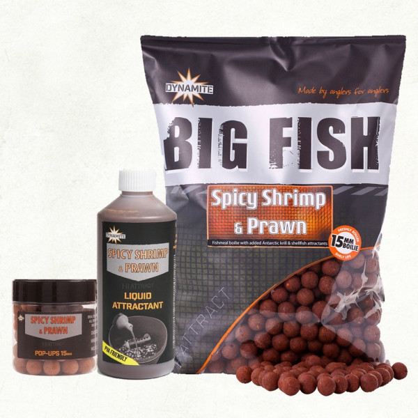 Boilers Dynamite Baits Spicy Shrimp & Prawn Boilies