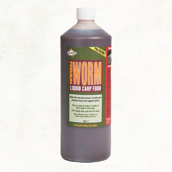 Liquid Dynamite Przynęty Premium Worm Carp Liquid 1l