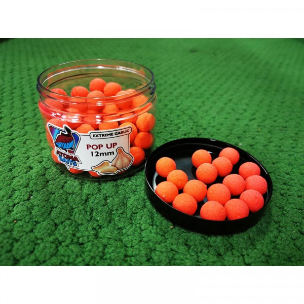 Plaukiantys Boiliai Atoma Baits Extreme Garlic Pop-Ups