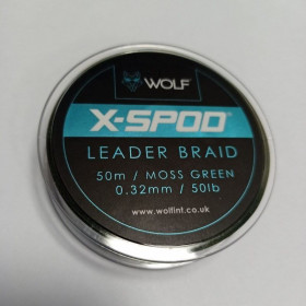 Pintas Pavadėlinis Valas Wolf X-SPOD Braided Shockleader 50m