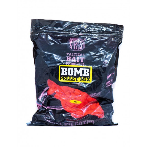 Pelečių Mišinys SBS Baits Bomb Pellet Mix M1(Spicy)