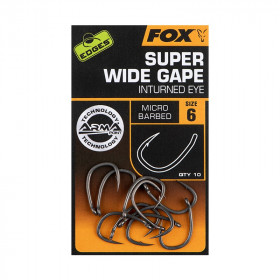 Kabliukai Fox Edges Super Wide Gape Inturned Eye Hooks