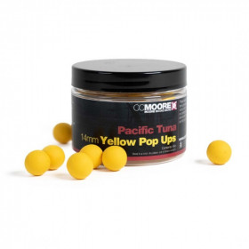 Plaukiojantys boiliai „CCMOORE“ „Pacific Tuna Yellow Pop Ups“