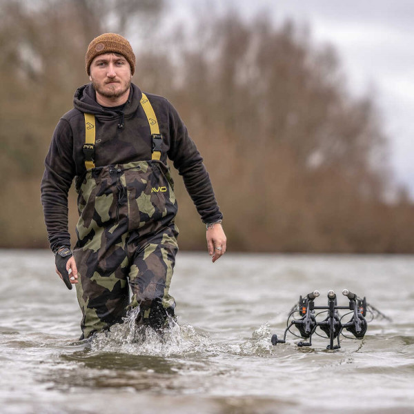 Bridkelnės Avid 420D Camo Chest Waders