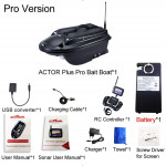 Laivelis Boatman Actor Pro Plus GPS & Sonar Juodas