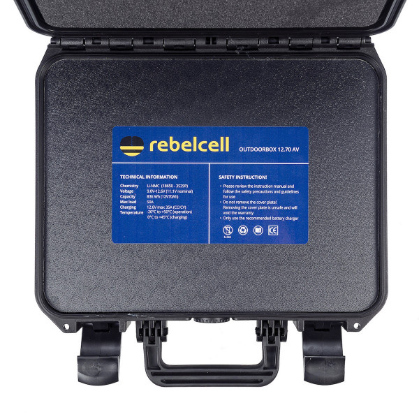 Akumuliatorius Rebelcell Outdoorbox 12.70 AV Baterija IP65