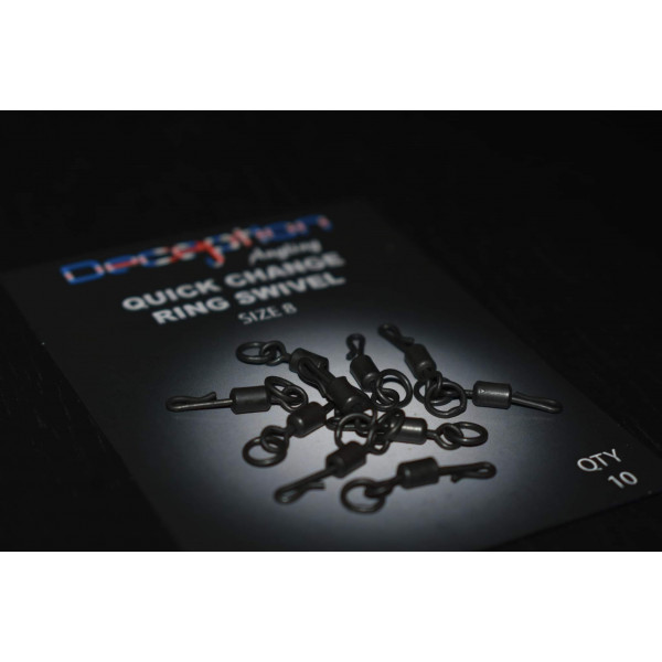Quick Change Ring Swivels size 8 qty: 10 Deception Angling