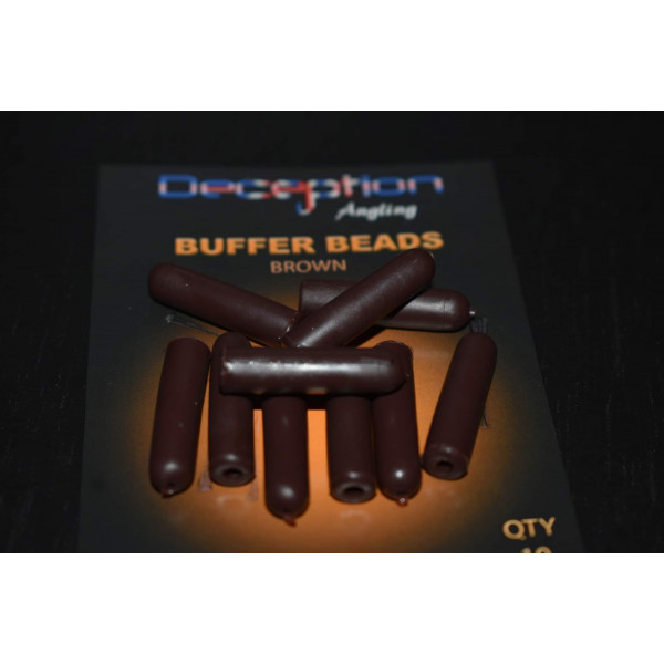 Buffer beads Brown Deception Angling