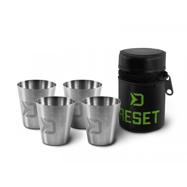 Stainless steel cup set Delphin RESET 4in1