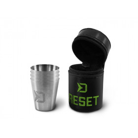 Stainless steel cup set Delphin RESET 4in1