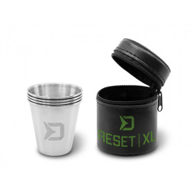 Set of stainless steel shots Delphin RESET XL 4v1