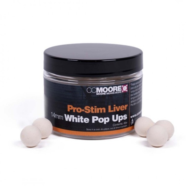 Pro-Stim Liver White Pop Ups 14mm