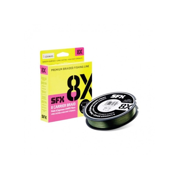 Sufix SFX 8X Braid Low Vis Green 135m 0.285mm 22.3