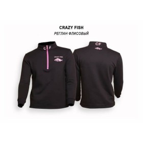 Crazy Fish Fleece half-zip jersey cotton