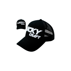 Lucky Craft LC Round Visor 2 - Black and White/Gray: 3D