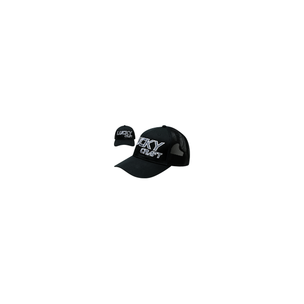 Lucky Craft LC Round Visor 3 - Black and Gray/White: NON 3D