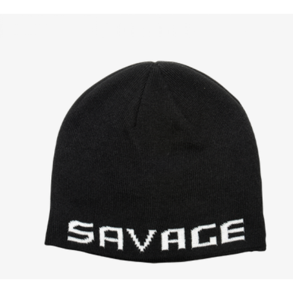 Savage Logo Beanie One Size Black/White