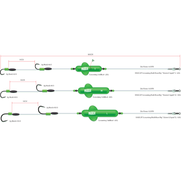 Madcat Screaming Profi River wns 180cm 1.00mm 6/0 6