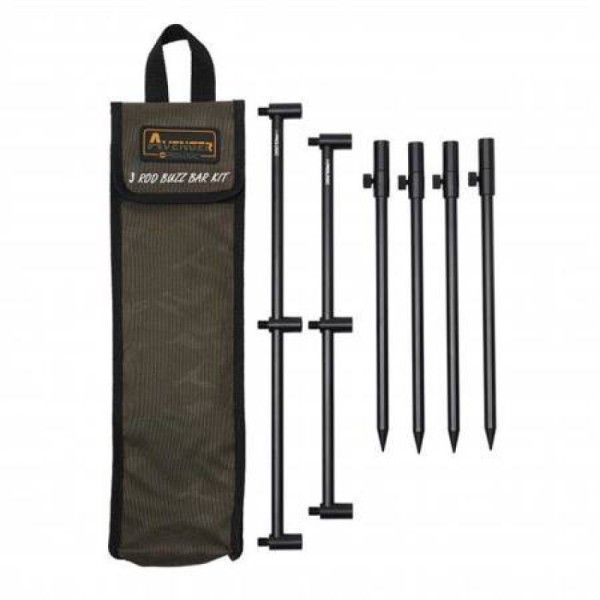 Prologic Avenger Buzz Bar Kit & Carrycase 3 Rod 20-34cm 0.537Kg