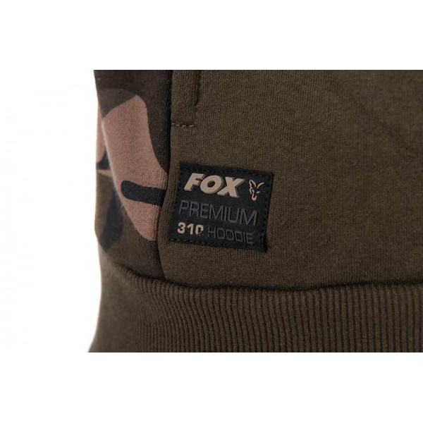 Fox Premium 310 Hoodie - Khaki/Camo DŽEMPERIS TRENINGAS BE