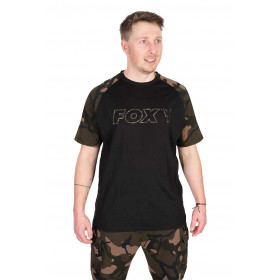 Fox Black/Camo Outline T-Shirt MARŠKINĖLIAI