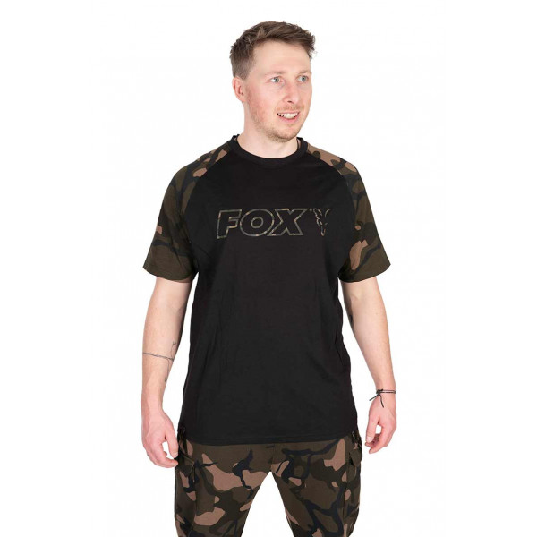 Fox Black/Camo Outline T-Shirt MARŠKINĖLIAI