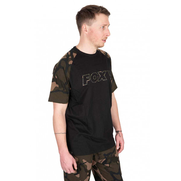 Fox Black/Camo Outline T-Shirt MARŠKINĖLIAI