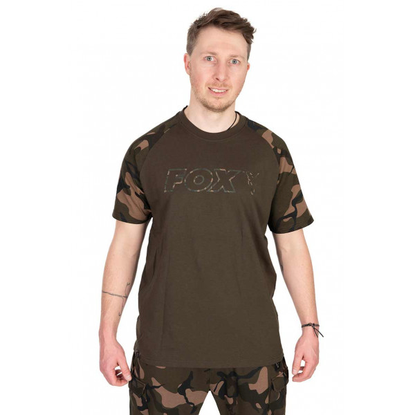 Fox Khaki/Camo Outline T-Shirt MARŠKINĖLIAI