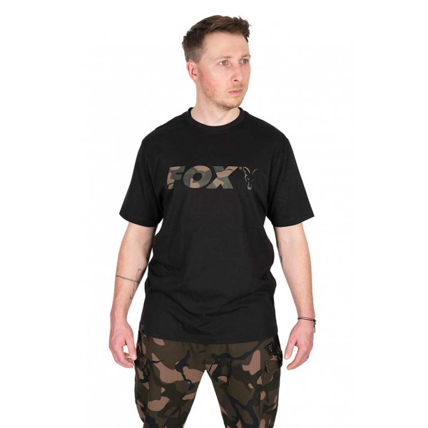 Fox Black/Camo Logo T-Shirt MARŠKINĖLIAI