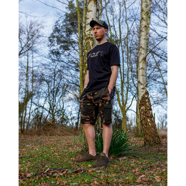 Fox Black/Camo Logo T-Shirt MARŠKINĖLIAI