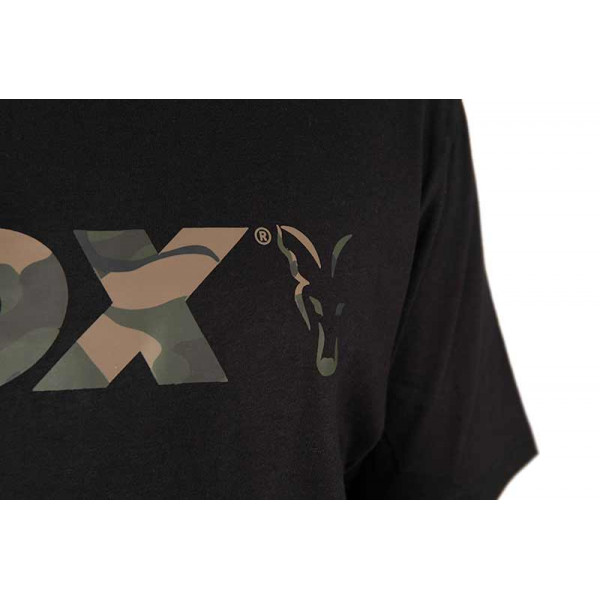 Fox Black/Camo Logo T-Shirt MARŠKINĖLIAI