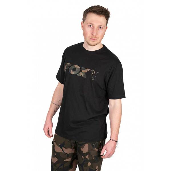 Fox Black/Camo Logo T-Shirt MARŠKINĖLIAI