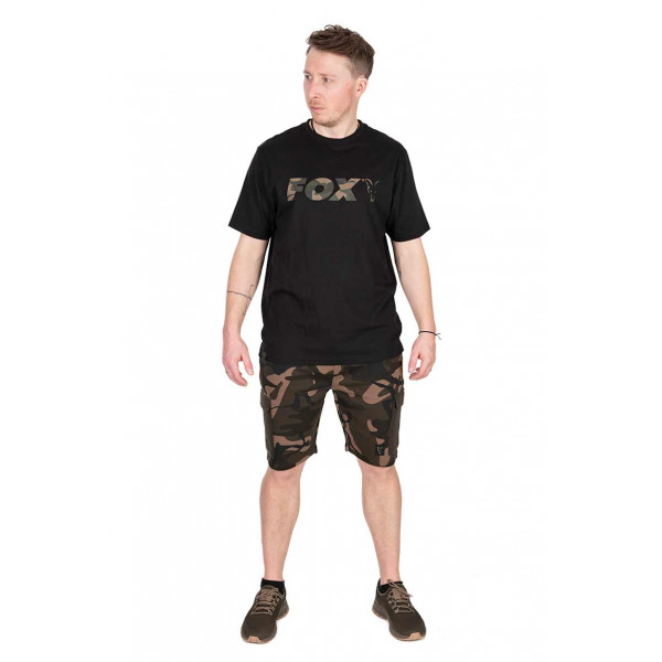 Fox Black/Camo Logo T-Shirt MARŠKINĖLIAI