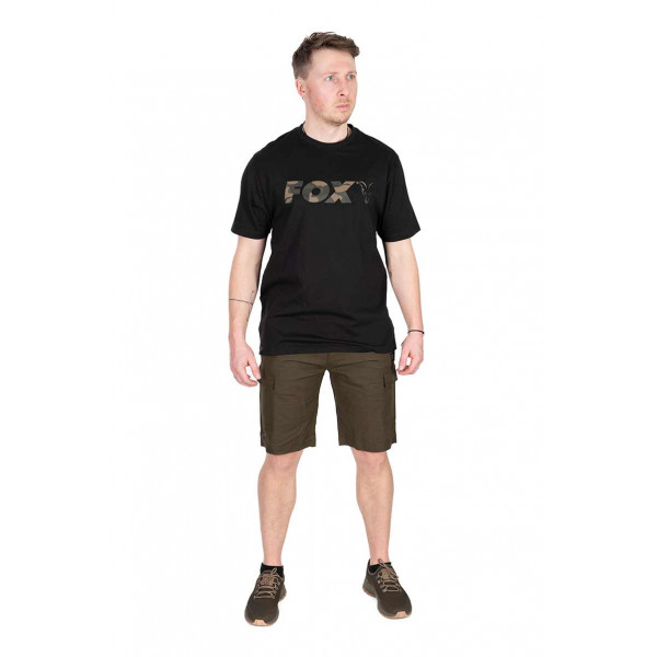 Fox Black/Camo Logo T-Shirt MARŠKINĖLIAI