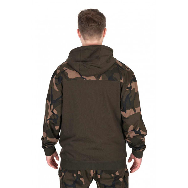 Fox LW Khaki/Camo Split Zip Hoody DŽEMPERIS BLIUZONAS SU