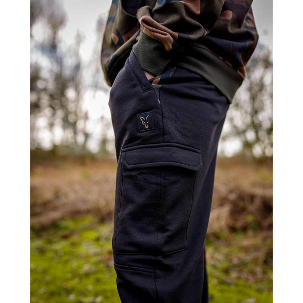 Fox LW Black/Camo Combat Joggers Ilgos kelnės