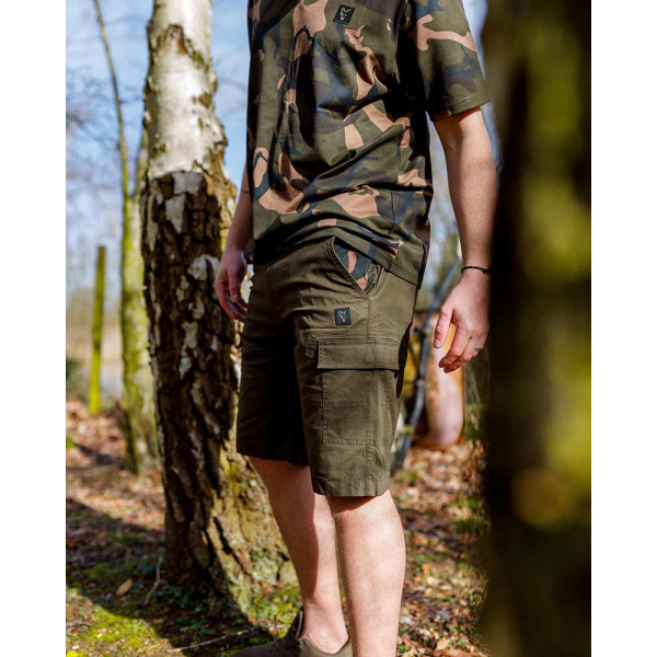 Fox LW Khaki Combat Shorts Šortai