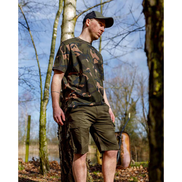 Fox LW Khaki Combat Shorts Šortai