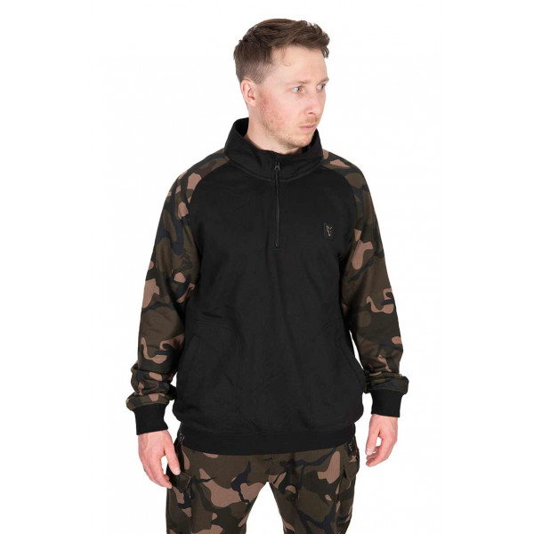 Fox LW Black/Camo QTR Zip Džemperis Bliuzonas su užtrauktuku